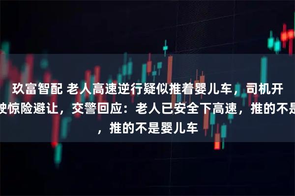 玖富智配 老人高速逆行疑似推着婴儿车，司机开辅助驾驶惊险避让，交警回应：老人已安全下高速，推的不是婴儿车